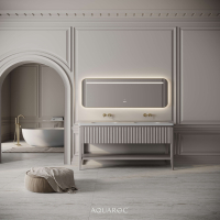 Kensington Double Vanity Unit & Stone Basin 1600mm Sabbia Grigio Oak